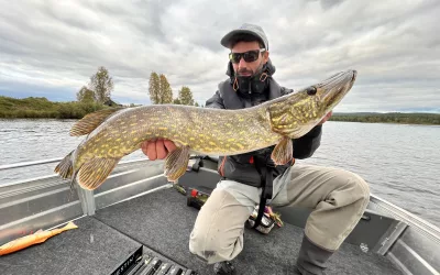Pêchez le brochet en Suède à l’automne